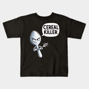 Cereal Killer Spoon Kids T-Shirt